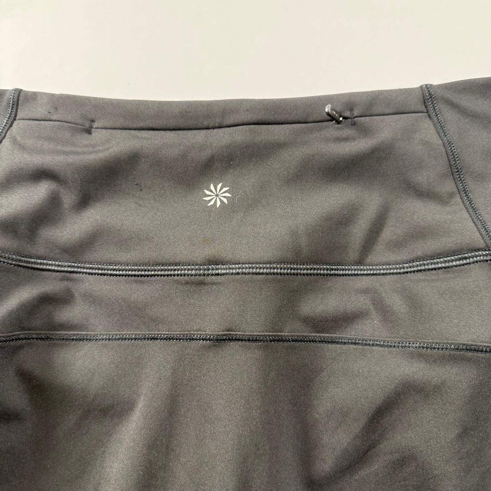 Athleta Ace Tennis Skort 15.5" Black Athletic Skirt with Built-in Shorts Large - Picture 3 of 16